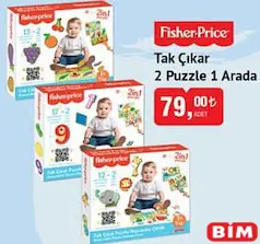 FİSHER PRİCE TAK ÇIKAR 2 PUZZLE 1 ARADA